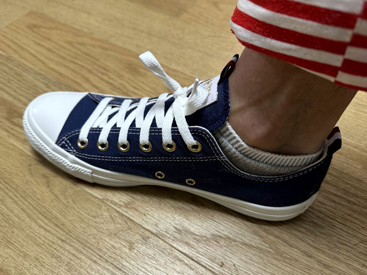 CONVERSE ユニセックス大人 ALL STAR TRICOTAB OXスニーカー 履いてみた